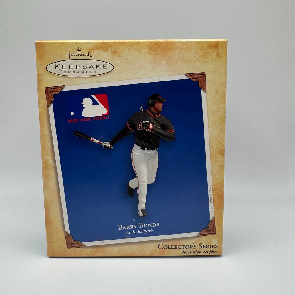 Hallmark Keepsake BARRY BONDS MLB Christmas Ornament 2004
